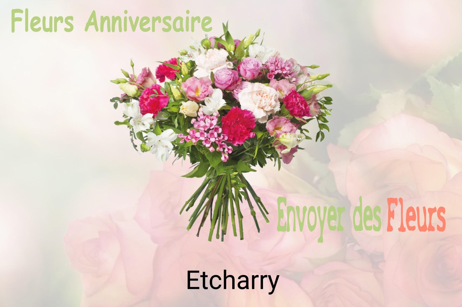 Bouquet de fleurs d’anniversaire livré à Etcharry